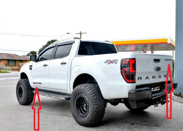 DK Tuning Ranger Wildtrak Siyah ABS Yazı Logo Ford İle Uyumlu - Resim 3