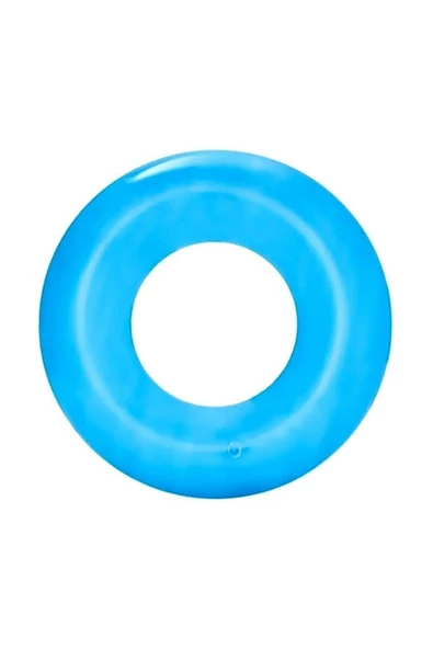 Şeffaf Jumbo Şişme Simit 76 Cm  Mavi - 2