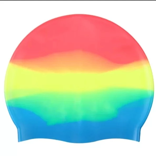 Siyah Silikon Renkli Bone Düzrenk Slikon Bone Kırmızı- Mavi Tek Ebat - 2