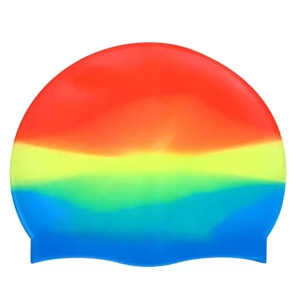 Siyah Silikon Renkli Bone Düzrenk Slikon Bone Kırmızı- Mavi Tek Ebat