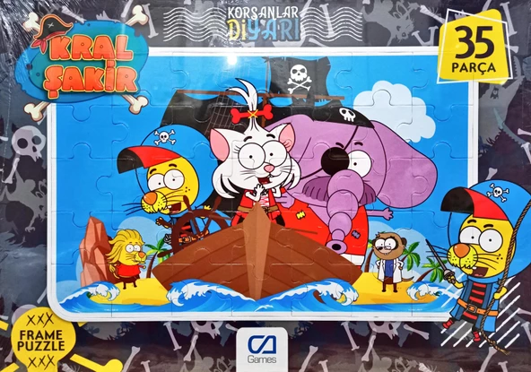 Kral Şakir Korsanlar Diyarı Frame Puzzle/Yapboz 35'parça