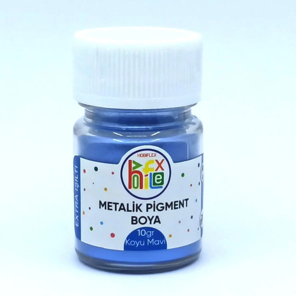 EPOKSİ REÇİNE METALİK SEDEFLİ PİGMENT TOZ BOYA KOYU MAVİ 10 GR