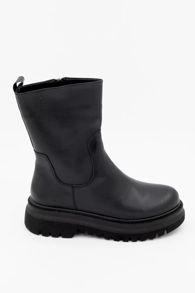 Olle Siyah Günlük Hafif Kalın Taban Bot - 2