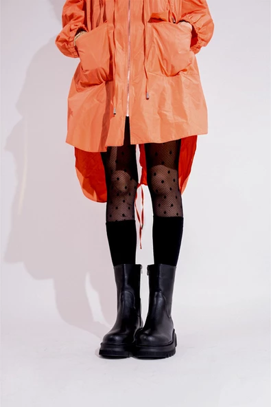 Olle Siyah Günlük Hafif Kalın Taban Bot - 5