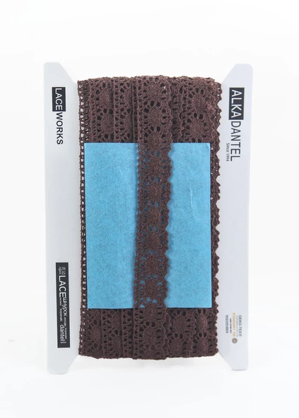 ALKA DANTEL PAMUK KOPANAKİ 10 METRE 583 PAMUK KAHVE - 2