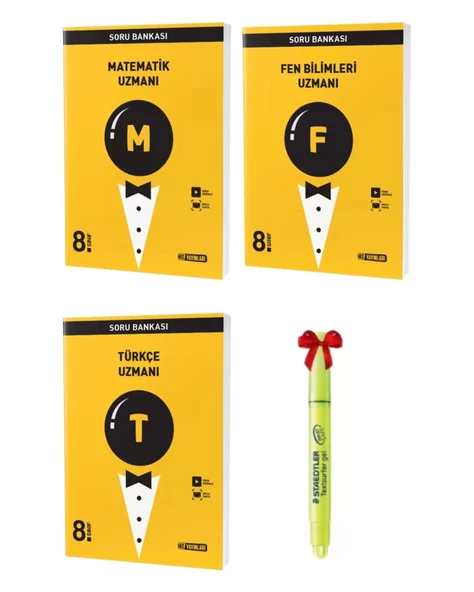 LGS 8.Sınıf Matematik Fen Bilimleri Türkçe Uzmanı Soru Bankası