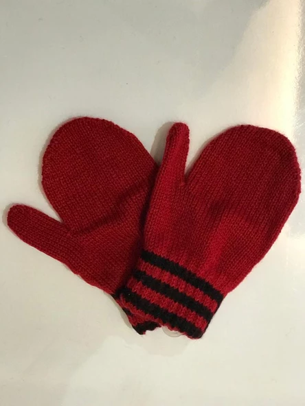 Bebe  Çocuk Eldiveni 0-3 Yaş  Kırmızı 0-2 Yaş - 2