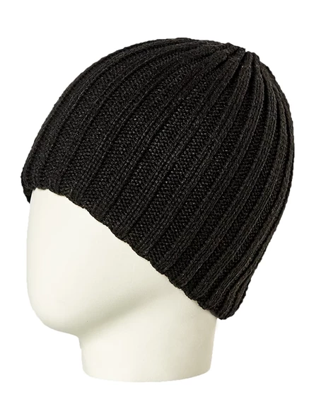 Beyaz Mansız Bere Düz Erkek Beresi  Siyah Standart ürün görseli