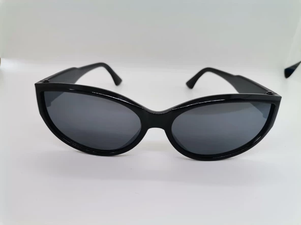 Cat Eye Bayan Oval Güneş Gözlüğü Beyaz Güneş Gözlüğü Siyah Tek Ebat