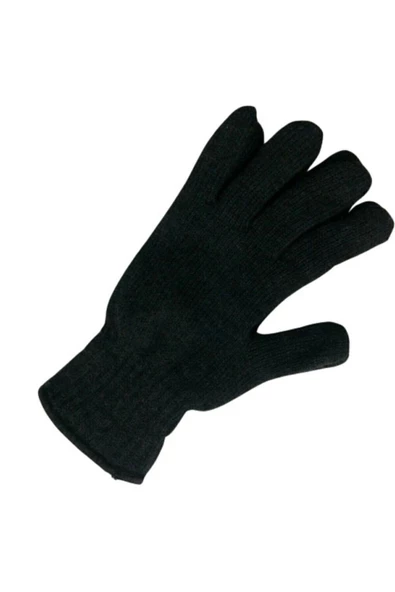 Kaliteli Triko Erkek Siyah Örgü Eldiven SiyahBayan Tek Ebat - 2
