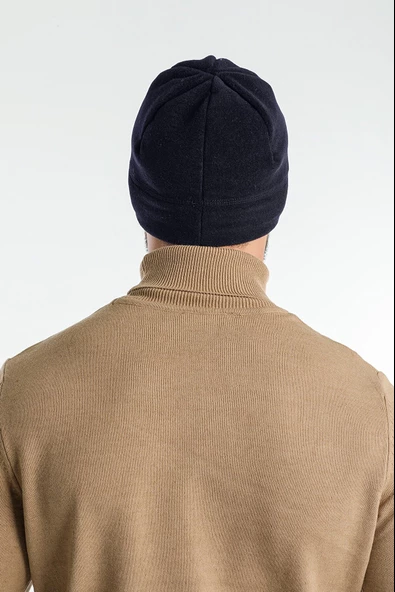 Polar Bere Kayak Beresi Siyah Yumuşak Ve Sıcak Tutan Polar  Lacivert Tek Beden - Resim 5