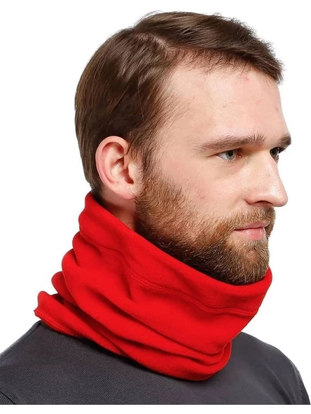 Erkek  Polar Boyunluk Bere  Kırmızı ürün görseli 1