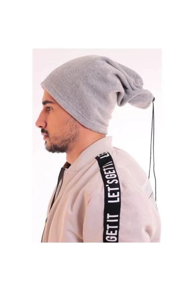 Erkek  Polar Boyunluk Bere  Gri - 4