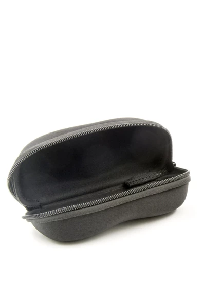 Fermuarlı Gözlük Kılıfı Gözlük Kabı Gri Siyah - 2