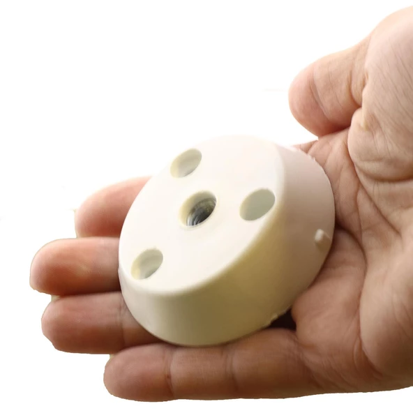 Mobilya Masa Sehpa Ayağı Bağlantı Aparatı Açılı Dereceli Ayak Tabanı Beyaz (10 ADET) - 5