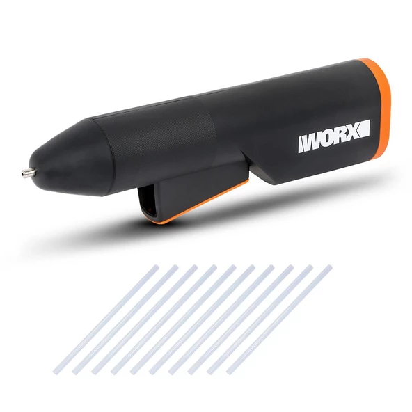 Worx Wx746.9 Makerx 20Volt Profesyonel Sıcak Mum Silikon Tabancası + 10 Silikon (Akü Dahil Değildir)