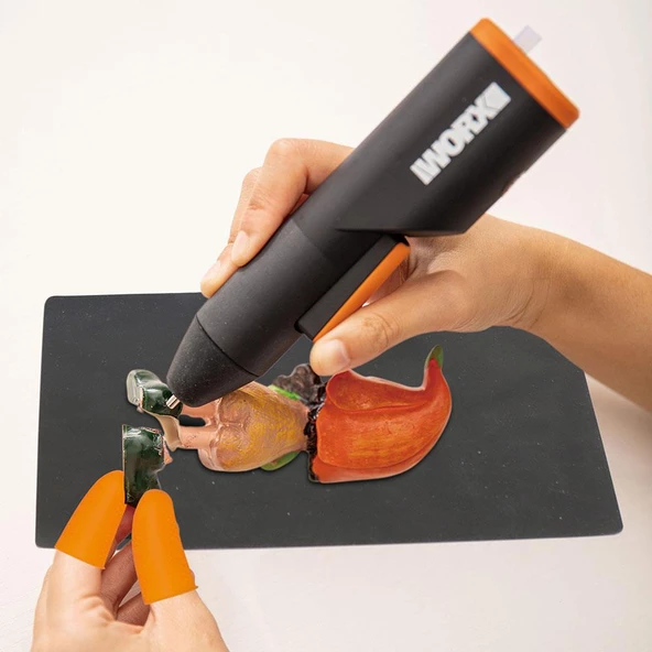 Worx Wx746.9 Makerx 20Volt Profesyonel Sıcak Mum Silikon Tabancası + 10 Silikon (Akü Dahil Değildir) - 10