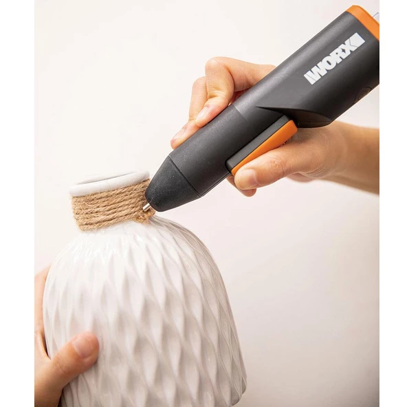 Worx Wx746.9 Makerx 20Volt Profesyonel Sıcak Mum Silikon Tabancası + 10 Silikon (Akü Dahil Değildir) - 7