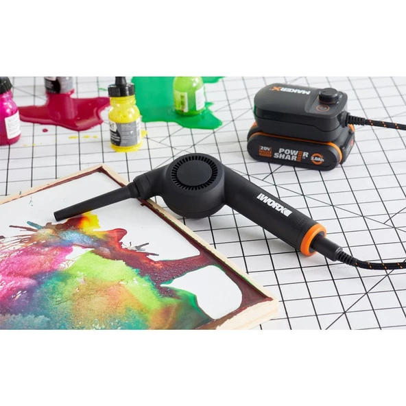 Worx Wx747.9 Makerx 20Volt Kömürsüz Profesyonel Mini Üfleyici (Akü Dahil Değildir) - 7