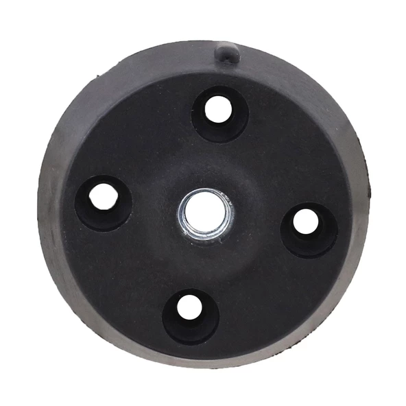 Mobilya Masa Sehpa Ayağı Bağlantı Aparatı Düz Ayak Tabanı Siyah (10 Adet) - 5