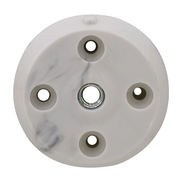 Mobilya Masa Sehpa Ayağı Bağlantı Aparatı Düz Ayak Tabanı Beyaz (10 ADET) - 6