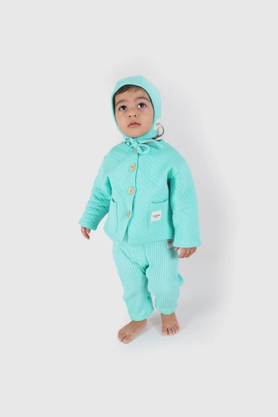 Fitilli Pantolon Mint Yeşili - 2