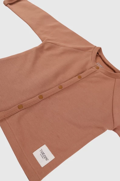 Çıtçıtlı Üst Camel Kahverengi - 3