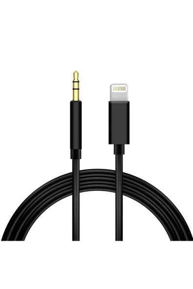 İphone 7 8 X Max 11 12 13 Pro Uyumlu Aux Dönüştürücü Kablo Lightning Girişli 1mt - 2