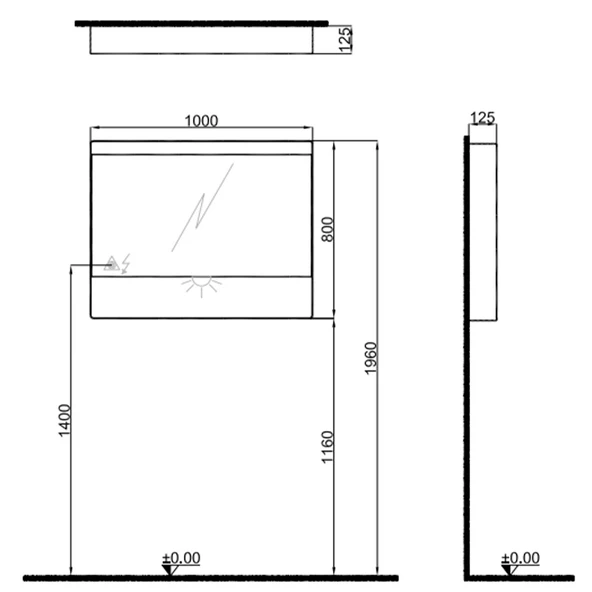Kale Edge 100Cm Set Antrasıt / Vızon (Lavabo Harıç) - 2