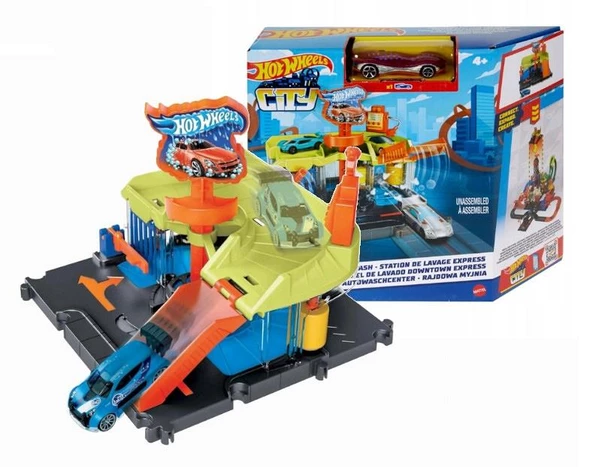 HotWheels Şehir Hayatı Araba Yıkama HDR24 HDR27 Lisanslı Ürün - Resim 3