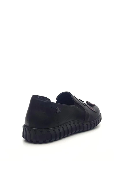 VENÜS 2050862K ORTOPEDİK ÇİÇEK SÜSLEME DERİ KADIN AYAKKABI - Resim 3