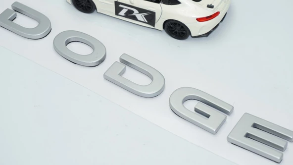 DK Tuning Dodge Bagaj Gri ABS 3M 3D Yazı Logo Amblem - 3