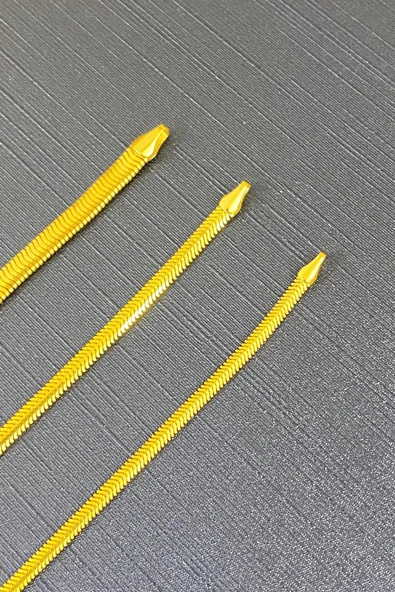 14 Ayar Altın Balık Sırtı Ezme Bileklik 4,5 mm - 6