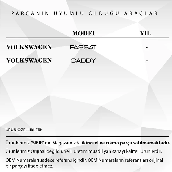 Volkswagen VW için Yakıt Deposu Kapak Yayı - 2