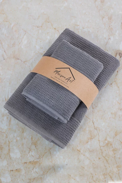 Royality | 50x90 - 70x140 Cm 2'Li Banyo Havlu Seti, %100 Pamuklu Havlu Takımı - 2