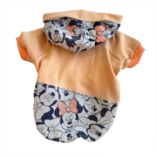 Minnie Pink Sweatshirt Köpek Kıyafeti Köpek Elbisesi - 6