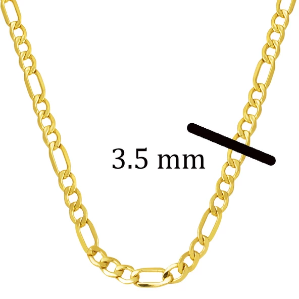 50 cm 14 Ayar Altın Zincir (3,5 mm) - 5