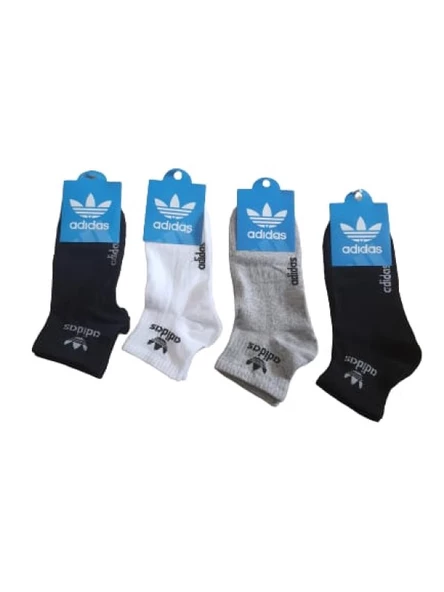 Adidas Erkek Pamuklu Patik Çorap (4 Paket) A 00021