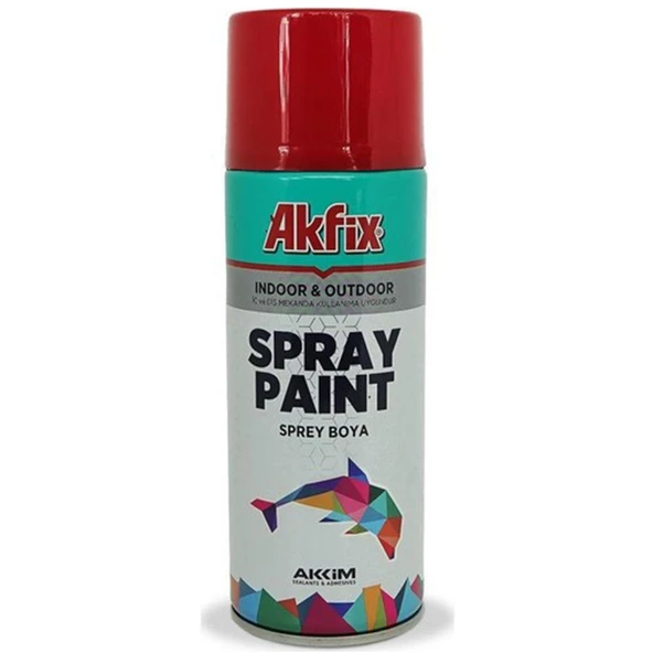 Akfix Efektli Akrilik Sprey Boya Parlak Kırmızı 400 ml