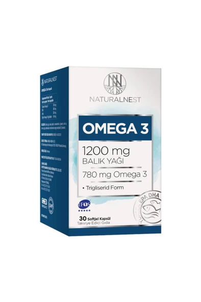 NATURALNEST OMEGA3 BALIK YAGI 30 KAPSUL ürün görseli