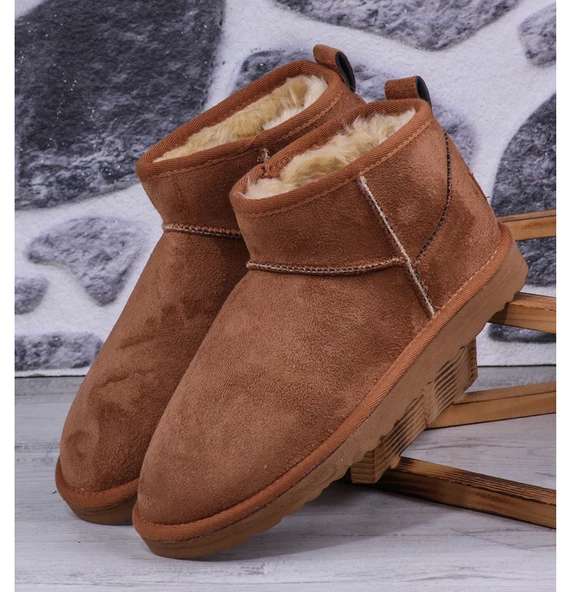 Pierre Cardin Ug Kısa Süet Kadife Kadın Bot Kışlık - 5