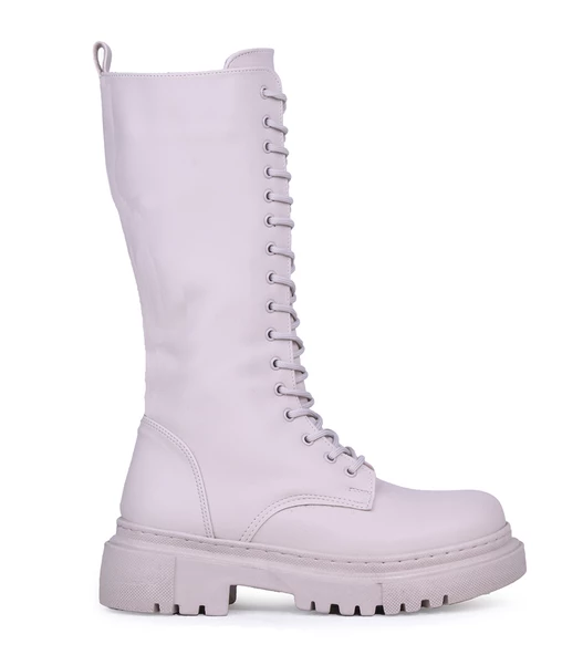 Ghattix Şanzeli Kaymaz Taban Postal Kışlık Kadın Düz Bot - 2