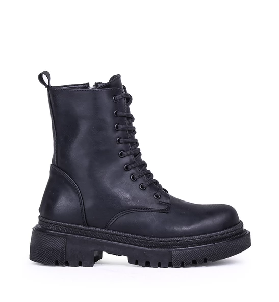 Ghattix Şanzeli 2 Kışlık Kaymaz Taban Kadın Düz Bot - 6