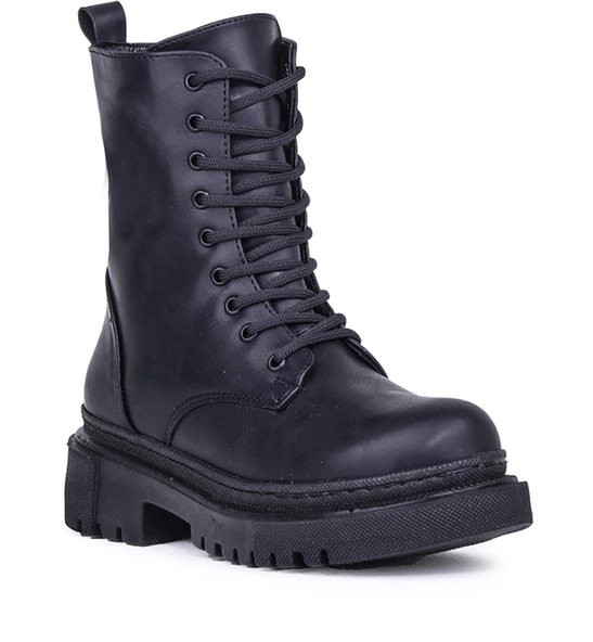 Ghattix Şanzeli 2 Kışlık Kaymaz Taban Kadın Düz Bot - 5