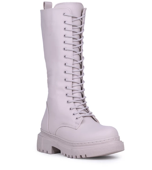 Ghattix Şanzeli Kaymaz Taban Postal Kışlık Kadın Düz Bot