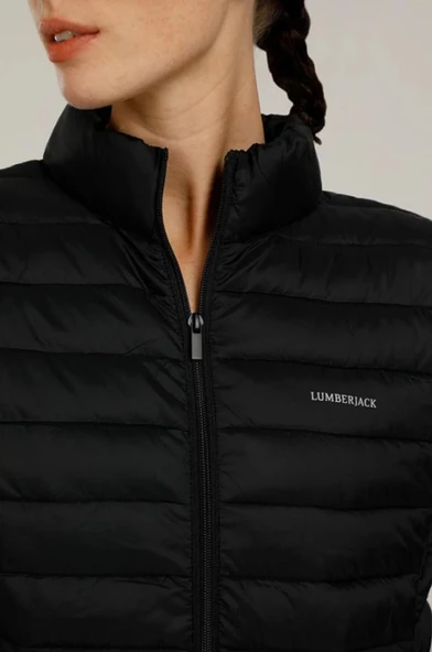 Lumberjack North Hafif Fermuarlı Şişme Kışlık Kadın Mont - 4