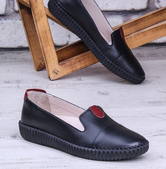 Ghattix Feraz Hakiki Deri Babet Kadın Ayakkabı - 8