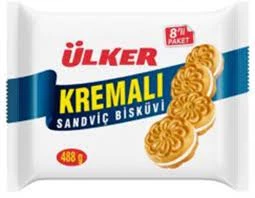 ÜLKER KREMALI SAND.BİSKÜVİ 8Lİ 488GR