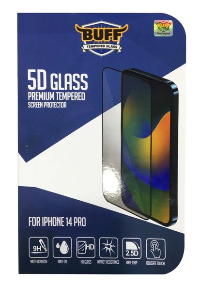 BUFF İPHONE 14 PRO 5D GLASS EKRAN KORUYUCU