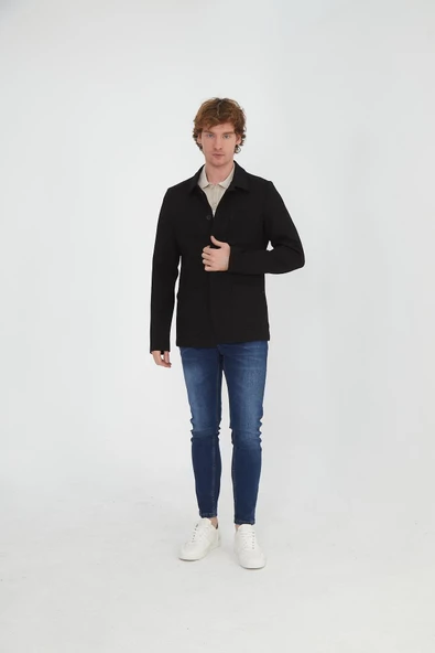 CEKMON Erkek Regular Fit Düğmeli Dokuma Blazer Rahat Spor Ceket - 10